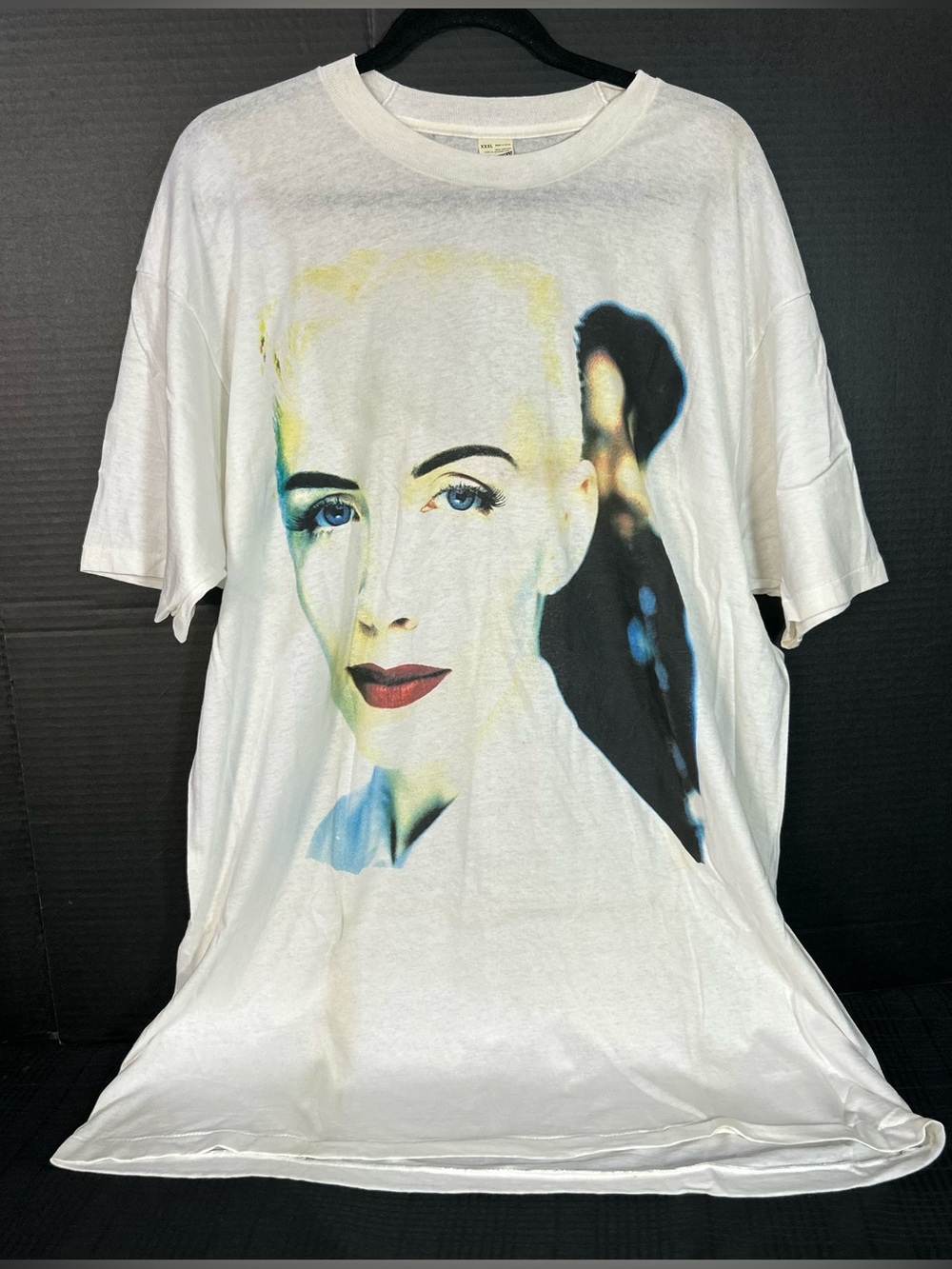 Vintage 1989 Eurythmics "World Revival Tour" white concert t-shirt Size XXXL